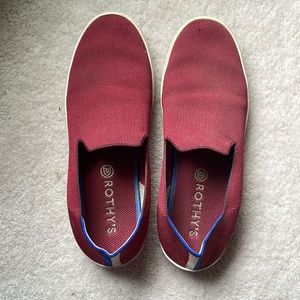 Rothy’s Original Slip-on Sneaker.  Size 10.5 women’s.  Red.